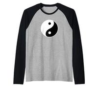 Yin and Yang Symbol Peace Love Balance Yoga Tai Chi Yinyang Raglan Baseball Tee