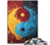 Yin And Yang Tai Chi Puzzles for Teenagers Teens 1000pc Puzzle,Pattern Assembly Fun at Home Activities,Birthday Present,Travel Gifts (38x26cm)