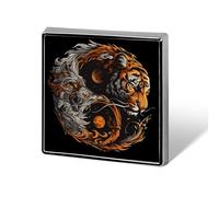 Yin And Yang Tiger And Dragon Funny Lapel Tie Pin Buttons Brooch Badge Pin Clothes Hat Accessories for Men Women