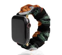 Yin And Yang Tiger Dragon Funny Scrunchie Watch Band Elastic Soft Sport Strap Compatible with IWatch 38mm/40mm