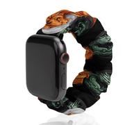 Yin And Yang Tiger Dragon Funny Scrunchie Watch Band Elastic Soft Sport Strap Compatible with IWatch 38mm/40mm
