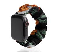 Yin And Yang Tiger Dragon Funny Scrunchie Watch Band Elastic Soft Sport Strap Compatible with IWatch 38mm/40mm