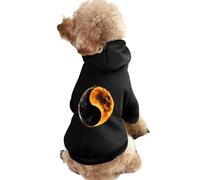 Yin And Yang Total Solar Eclipse Dog Hoodie Shirts Pet Clothes for Small Puppy Cat Costume XL