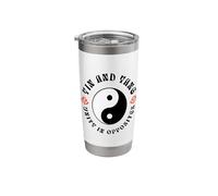 Yin and Yang Unity in Opposites Stainless Steel Insulated Tumbler