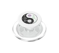 Yin and Yang with colorful Flower PopSockets PopGrip for MagSafe