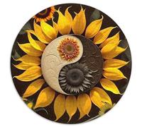 Yin-yang 1000 Piece Jigsaw Puzzle for Adults Tai Chi Challenging Puzzles Educational Games Great Gift 1000pcs (67.5x67.5cm)