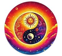 Yin-yang 1000 Piece Jigsaw Puzzle for Women, Men Tai Chi Challenging Puzzles Challenge Games Fun Present & Activity 1000pcs (67.5x67.5cm)