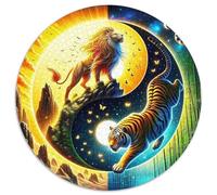 Yin-yang 1000 Piece Jigsaw Puzzle for Women, Men Tai Chi Colourful Jigsaws Challenge Games Creativity & Gift Giving 1000pcs (67.5x67.5cm)