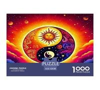 Yin-yang 1000 Piece Jigsaw Puzzles Fun Challenging Modern Tai Chi Classic Educational Games Creativity & Gift Giving Suitable for Children & People Aged 14+ 52x38cm/1000pcs