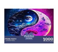 Yin-yang 1000 Piece Jigsaw Puzzles Fun Challenging Modern Tai Chi for Family Activity Game Creativity & Gift Giving For Children And Adults Aged 14 And Over 38x26cm/1000pcs
