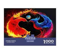 Yin-yang 1000 Piece Jigsaw Puzzles Fun Challenging Modern Tai Chi Puzzles Game Perfect for Relaxation Suitable for Children & People Aged 14+ 52x38cm/1000pcs