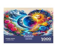 Yin-yang 1000 Piece Jigsaw Puzzles Fun Challenging Modern Yin-Yang's Harmonious Duality Classic Educational Games for The Whole Gifts Suitable for Children & People Aged 14+ 70x50cm/1000pcs