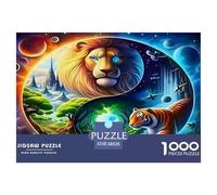 Yin-yang 1000 Piece Jigsaw Puzzles Fun Challenging Modern Yin-Yang's Harmonious Duality Educational Game for The Whole Gifts For Children And Adults Aged 14 And Over 38x26cm/1000pcs