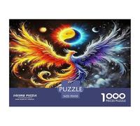 Yin-yang 1000 Piece Jigsaw Puzzles Fun Challenging Modern Yin-Yang's Harmonious Duality Educational Game for The Whole Gifts for Adults And Kids Age 70x50cm/1000pcs