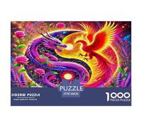 Yin-yang 1000 Piece Jigsaw Puzzles Fun Challenging Modern Yin-Yang's Harmonious Duality for Family Activity Game Beautiful Decoration for Adults And Kids Age 38x26cm/1000pcs