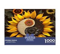 Yin-yang 1000 Piece Jigsaw Puzzles Fun Challenging Modern Yin-Yang's Harmonious Duality for Family Activity Game Perfect for Relaxation For Children And Adults Aged 14 And Over 38x26cm/1000pcs