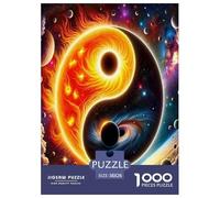 Yin-yang 1000 Piece Jigsaw Puzzles Fun Challenging Modern Yin-Yang's Harmonious Duality Puzzles Game Creativity & Gift Giving For Children And Adults Aged 14 And Over 38x26cm/1000pcs