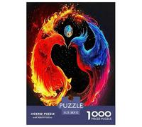 Yin-yang 1000 Piece Jigsaw Puzzles Fun Challenging Modern Yin-Yang's Harmonious Duality Puzzles Game Perfect for Relaxation For Children And Adults Aged 14 And Over 52x38cm/1000pcs