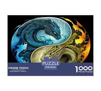 Yin-yang 1000 Pieces Jigsaw Puzzles with Paper Art Creativity & Gift Giving Adults Or Families Fit Educational Games 38x26cm/1000pcs