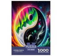 Yin-yang 1000 Pieces Jigsaw Puzzles with Paper Art Creativity & Gift Giving Adults Or Families Fit Fun Challenges 38x26cm/1000pcs