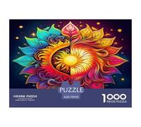 Yin-yang 1000 Pieces Jigsaw Puzzles with Paper Art Creativity & Gift Giving Adults Or Families Fit Stunning Puzzle 70x50cm/1000pcs
