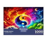 Yin-yang 1000 Pieces Jigsaw Puzzles with Paper Art Creativity & Gift Giving Adults Or Families Fit Stunning Puzzle 38x26cm/1000pcs