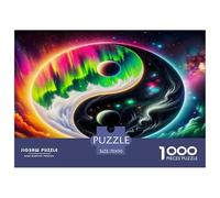 Yin-yang 1000 Pieces Jigsaw Puzzles with Paper Art Home Decors Adults Or Families Fit Educational Games 70x50cm/1000pcs