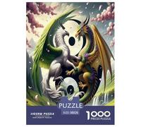 Yin-yang 1000 Pieces Jigsaw Puzzles with Paper Art Home Decors Families Fit Educational Games 38x26cm/1000pcs