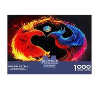 Yin-yang 1000 Pieces Jigsaw Puzzles with Paper Art Home Decors Families Fit Stunning Puzzle 38x26cm/1000pcs