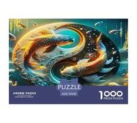 Yin-yang 1000 Pieces Jigsaw Puzzles with Paper Art Perfect for Relaxation Adults Or Families Fit Educational Games 70x50cm/1000pcs