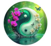 Yin-yang 1000 Pieces Jigsaws Creative Arts Circular Puzzle Jigsaw Puzzles for Adults And Kids Challenging Puzzles 1000pcs (67.5x67.5cm)