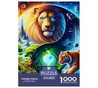 Yin-yang 1000 Pieces Oriental Paper Jigsaw Puzzle - Easy-Grip Decoration for Family Space | 38x26cm/1000pcs