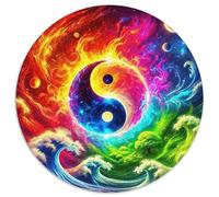 Yin-yang 1000 Pieces Yin-yang Jigsaw Puzzles Challenging & Brainteasing Beautiful Decoration for Adults And Kids 1000pcs (67.5x67.5cm)