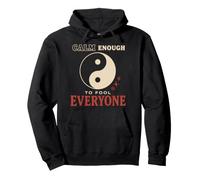 Yin Yang Balance Spiritual Inner Peace Chaos Gift Pullover Hoodie
