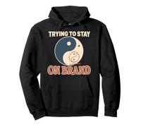Yin Yang Balance Spiritual Inner Peace Chaos Gift Pullover Hoodie
