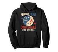 Yin Yang Balance Spiritual Inner Peace Chaos Gift Pullover Hoodie