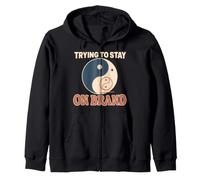 Yin Yang Balance Spiritual Inner Peace Chaos Gift Zip Hoodie