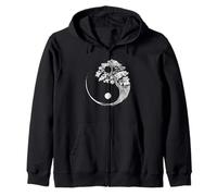 Yin Yang Bonsai Tree Japanese Buddhist Zen Spiritual Zip Hoodie