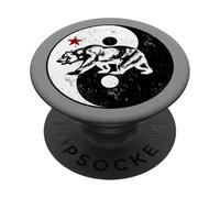 Yin Yang Cal Bear PopSockets Adhesive PopGrip