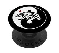 Yin Yang Cal Bear PopSockets Adhesive PopGrip