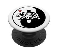 Yin Yang Cal Bear PopSockets Adhesive PopGrip