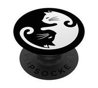 Yin Yang Cat Pop Socket for Phone PopSockets Kitten Yin Yang PopSockets Adhesive PopGrip