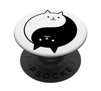 Yin Yang Cat Pop Socket for Phone PopSockets Kitten Yin Yang PopSockets Swappable PopGrip