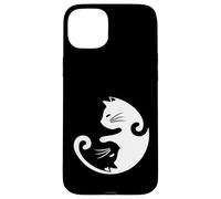 Yin Yang Cat T-Shirt - Zen Balance & Cat Lover Design Case for iPhone 15 Plus