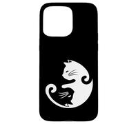 Yin Yang Cat T-Shirt - Zen Balance & Cat Lover Design Case for iPhone 15 Pro Max