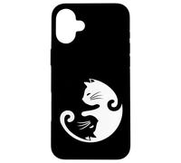 Yin Yang Cat T-Shirt - Zen Balance & Cat Lover Design Case for iPhone 16 Plus