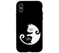 Yin Yang Cat T-Shirt - Zen Balance & Cat Lover Design Case for iPhone X/XS