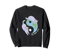 Yin Yang Cats Earth Balance Charm Sweatshirt