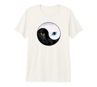 Yin Yang Cats Harmony Balance Zen Cat Art Premium T-Shirt