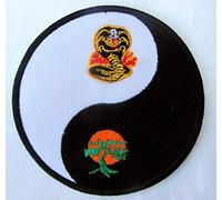 YIN YANG D-1 Cobra Kai Miyagi Do Cloth Badge Patch 3.5inch Round Badge Karate Kid